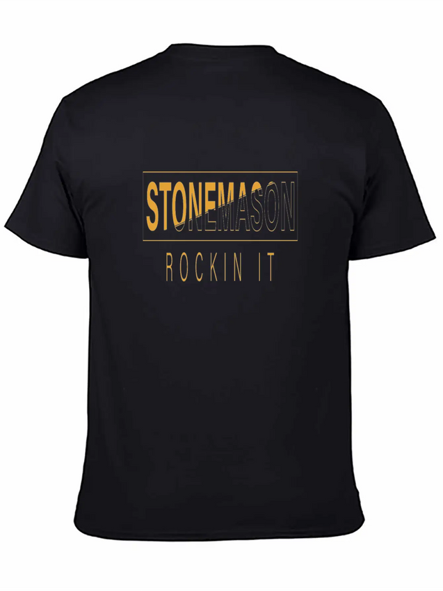 Stonemason Rockin It Lightweight Cotton T-Shirt – Daily Comfort Graphic Shirt