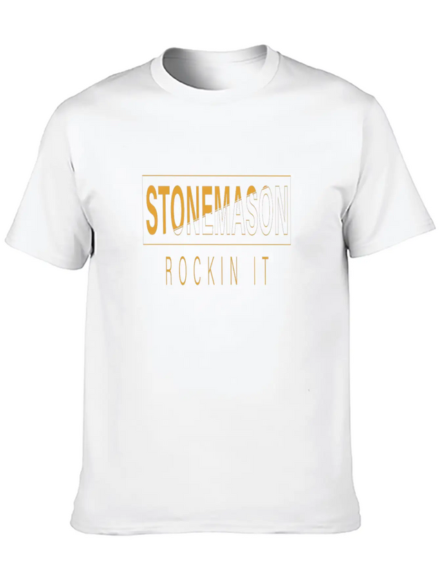 Stonemason Rockin It Lightweight Cotton T-Shirt – Daily Comfort Graphic Shirt