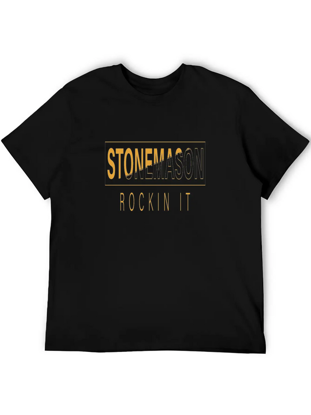 Stonemason Rockin It Lightweight Cotton T-Shirt – Daily Comfort Graphic Shirt