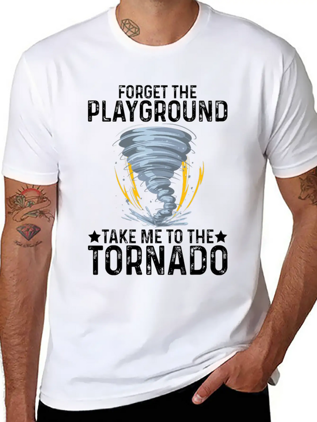 Storm Chasing Funny Tornado Chaser Lightweight Cotton T-Shirt – Daily Comfort Graphic Shirt