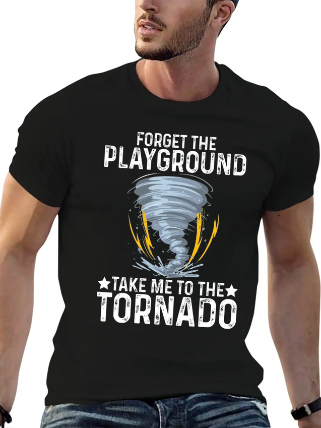 Storm Chasing Funny Tornado Chaser Lightweight Cotton T-Shirt – Daily Comfort Graphic Shirt