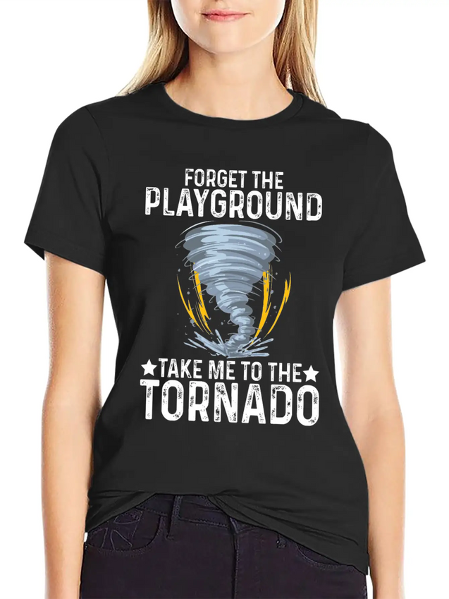 Storm Chasing Funny Tornado Chaser Lightweight Cotton T-Shirt – Daily Comfort Graphic Shirt