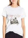 Storyteller Camera Photography Shirt Lightweight Cotton T-Shirt – Daily Comfort Graphic Shirt