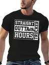 Straight Outta Hours Funny Truck Driver Trucker Gi Lightweight Cotton T-Shirt – Daily Comfort Graphic Shirt