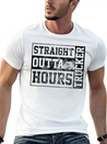 Straight Outta Hours Funny Truck Driver Trucker Gi Lightweight Cotton T-Shirt – Daily Comfort Graphic Shirt