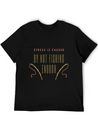Stress Is Caused By Not Fishing Enough Lightweight Cotton T-Shirt – Daily Comfort Graphic Shirt