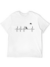 Stunt Kite Heartbeat EKG Pulse Funny Gift Lightweight Cotton T-Shirt – Daily Comfort Graphic Shirt