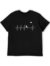 Stunt Kite Heartbeat EKG Pulse Funny Gift Lightweight Cotton T-Shirt – Daily Comfort Graphic Shirt