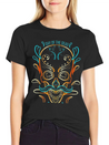 Stylized Painting Of A Sugar Skull For Day Of The Lightweight Cotton T-Shirt – Daily Comfort Graphic Shirt