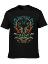Stylized Painting Of A Sugar Skull For Day Of The Lightweight Cotton T-Shirt – Daily Comfort Graphic Shirt