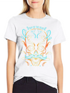 Stylized Painting Of A Sugar Skull For Day Of The Lightweight Cotton T-Shirt – Daily Comfort Graphic Shirt