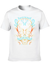 Stylized Painting Of A Sugar Skull For Day Of The Lightweight Cotton T-Shirt – Daily Comfort Graphic Shirt