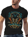 Stylized Painting Of A Sugar Skull For Day Of The Lightweight Cotton T-Shirt – Daily Comfort Graphic Shirt