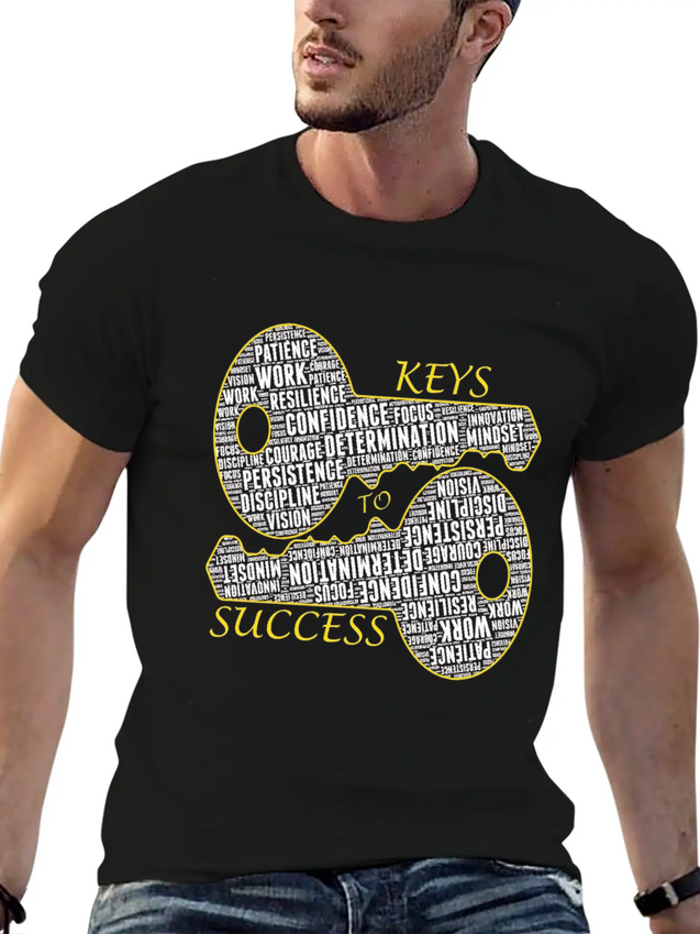 Success - Motivational Gift Lightweight Cotton T-Shirt – Daily Comfort Graphic Shirt