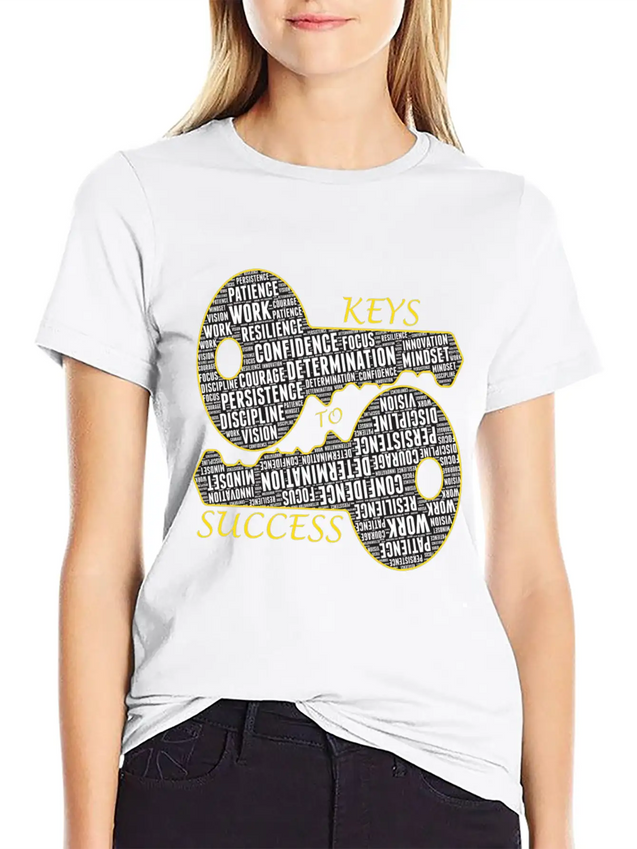 Success - Motivational Gift Lightweight Cotton T-Shirt – Daily Comfort Graphic Shirt