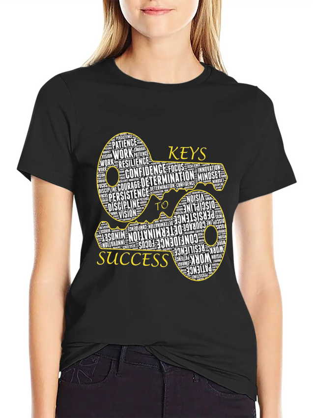 Success - Motivational Gift Lightweight Cotton T-Shirt – Daily Comfort Graphic Shirt