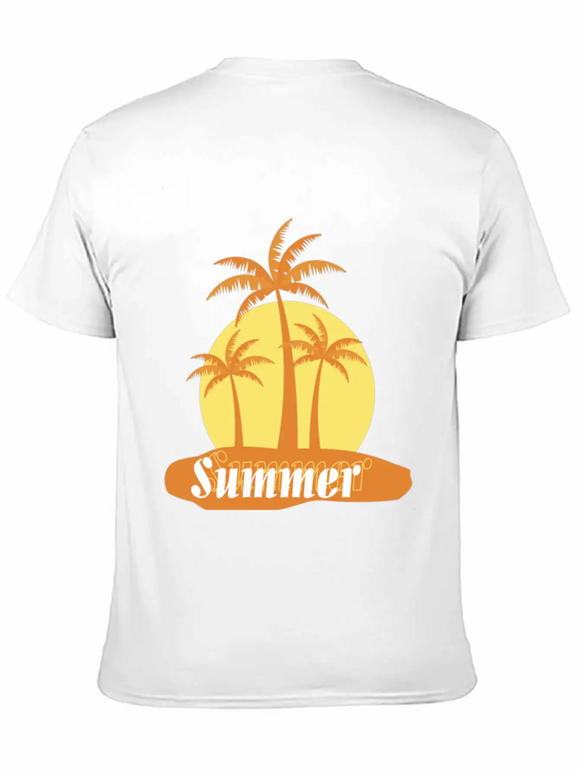 Summer Lightweight Cotton T-Shirt – Daily Comfort Graphic Shirt
