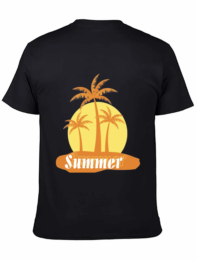 Summer Lightweight Cotton T-Shirt – Daily Comfort Graphic Shirt
