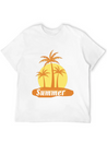 Summer Lightweight Cotton T-Shirt – Daily Comfort Graphic Shirt