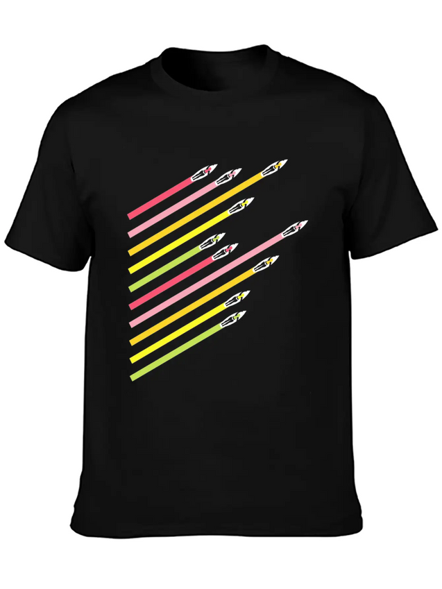 Summer Retro Lightweight Cotton T-Shirt – Daily Comfort Graphic Shirt