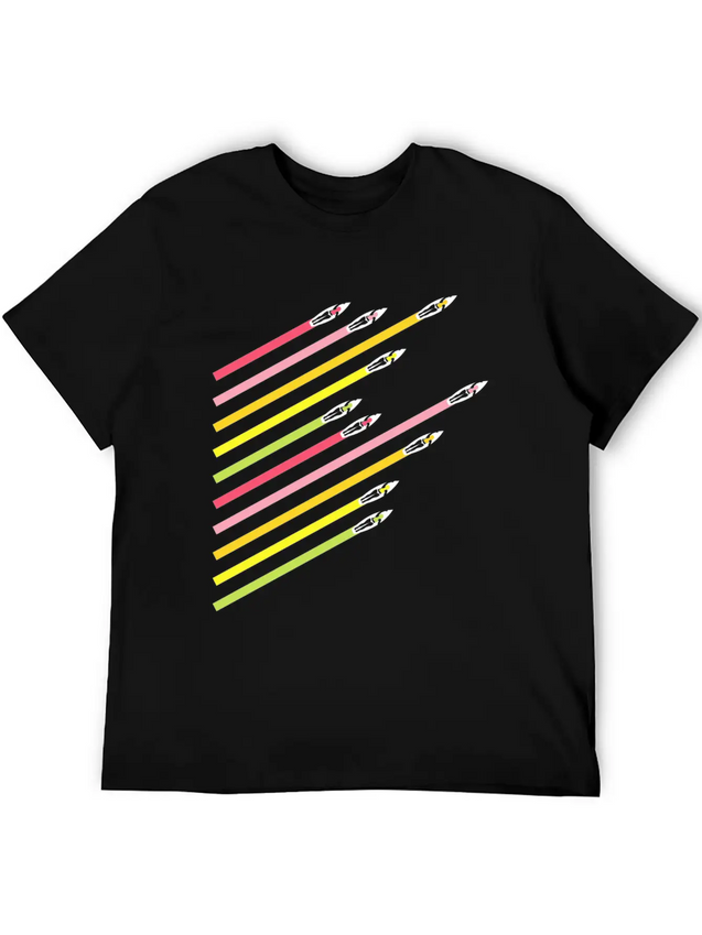Summer Retro Lightweight Cotton T-Shirt – Daily Comfort Graphic Shirt