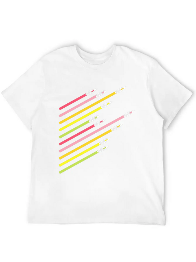 Summer Retro Lightweight Cotton T-Shirt – Daily Comfort Graphic Shirt