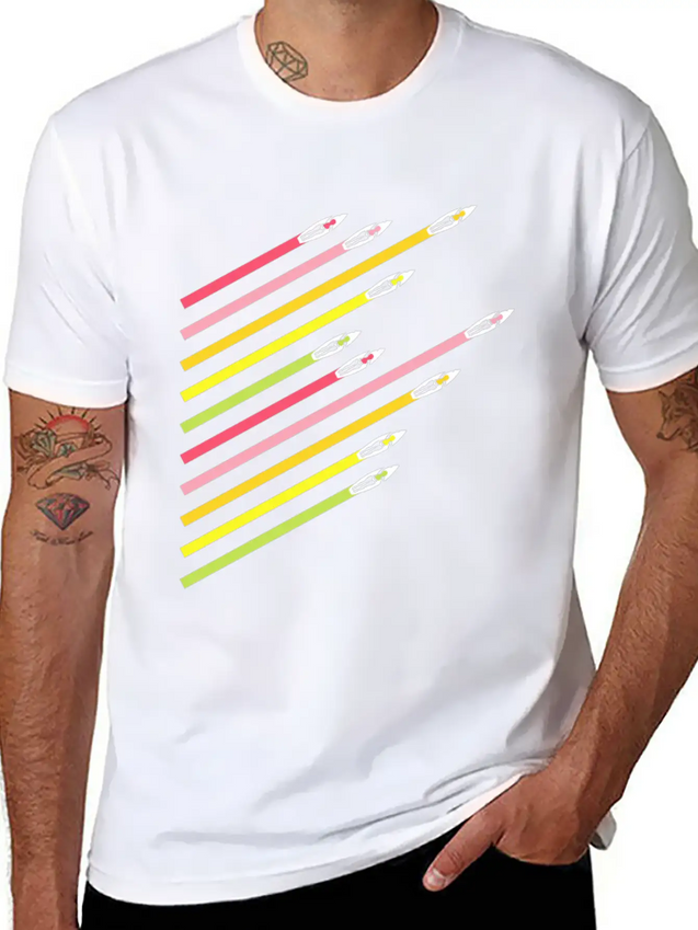 Summer Retro Lightweight Cotton T-Shirt – Daily Comfort Graphic Shirt