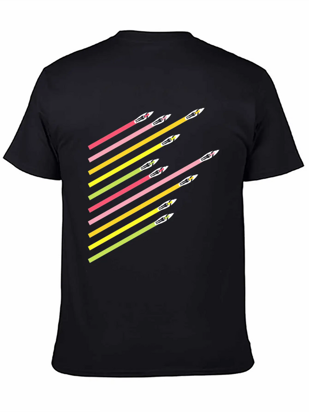 Summer Retro Lightweight Cotton T-Shirt – Daily Comfort Graphic Shirt