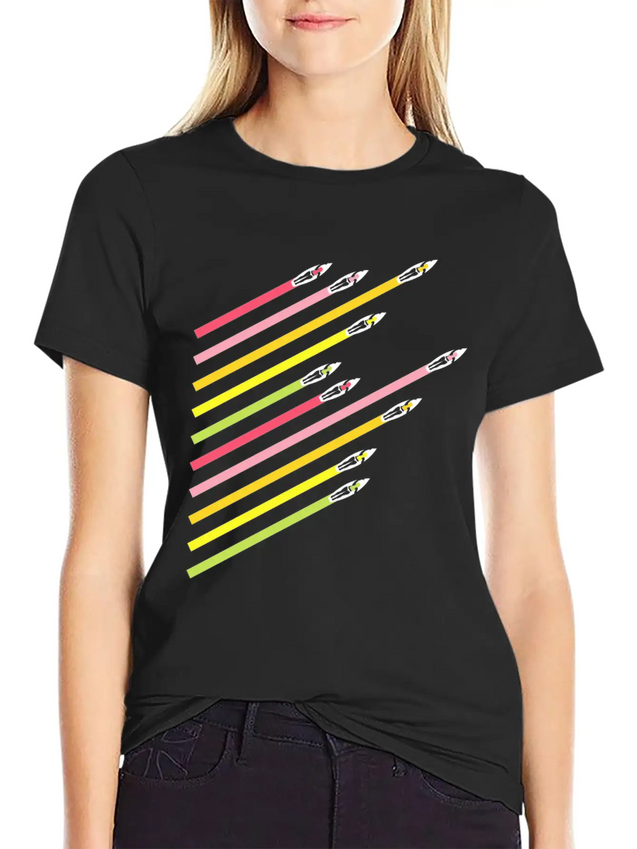 Summer Retro Lightweight Cotton T-Shirt – Daily Comfort Graphic Shirt
