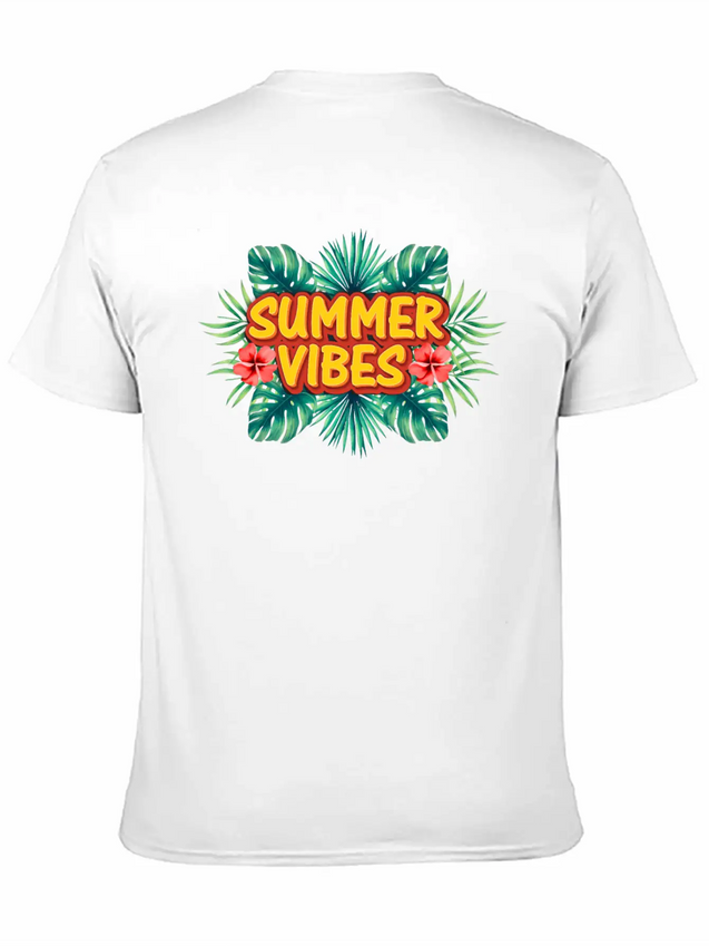 Summer Vibes Lightweight Cotton T-Shirt – Daily Comfort Graphic Shirt