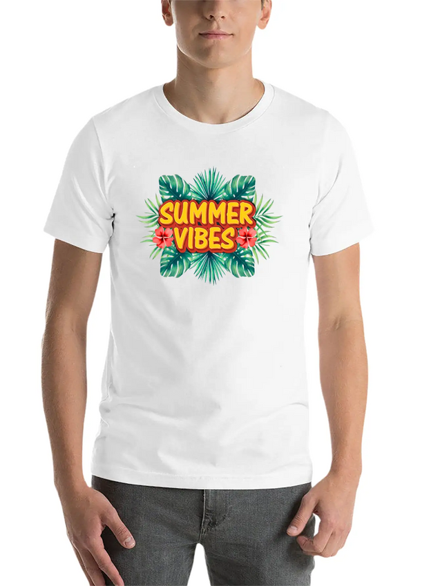 Summer Vibes Lightweight Cotton T-Shirt – Daily Comfort Graphic Shirt