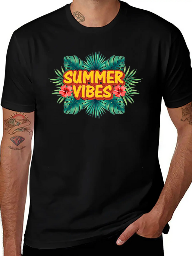 Summer Vibes Lightweight Cotton T-Shirt – Daily Comfort Graphic Shirt