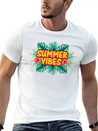 Summer Vibes Lightweight Cotton T-Shirt – Daily Comfort Graphic Shirt
