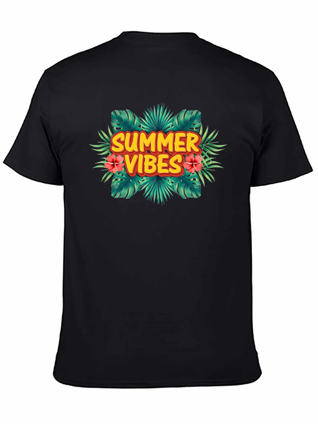 Summer Vibes Lightweight Cotton T-Shirt – Daily Comfort Graphic Shirt