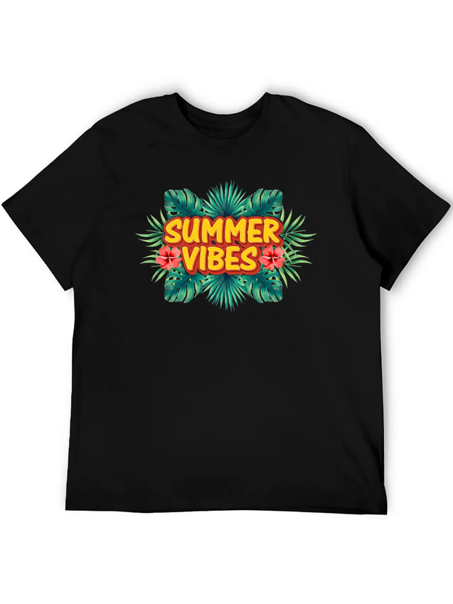 Summer Vibes Lightweight Cotton T-Shirt – Daily Comfort Graphic Shirt