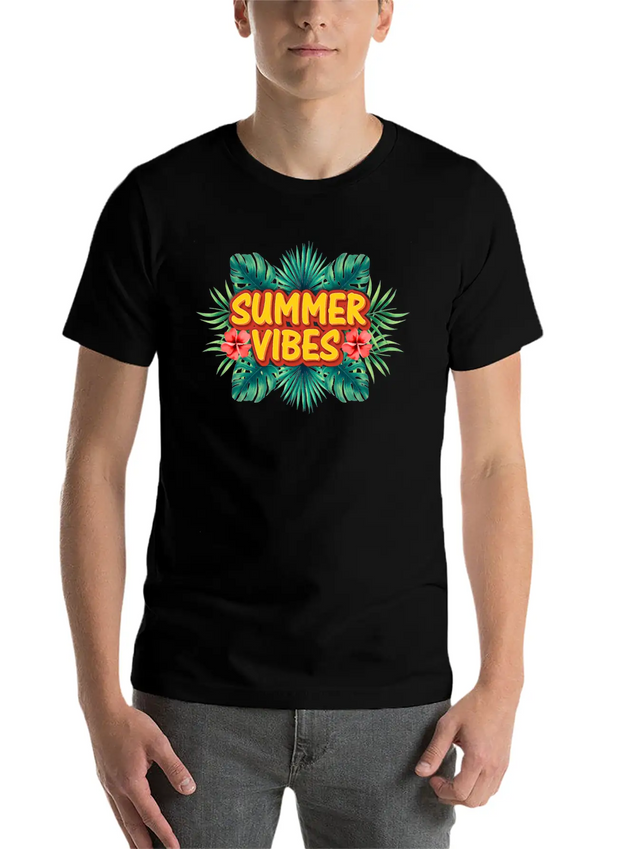 Summer Vibes Lightweight Cotton T-Shirt – Daily Comfort Graphic Shirt
