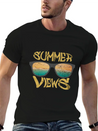 Summer Views Lightweight Cotton T-Shirt – Daily Comfort Graphic Shirt