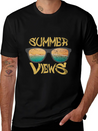 Summer Views Lightweight Cotton T-Shirt – Daily Comfort Graphic Shirt