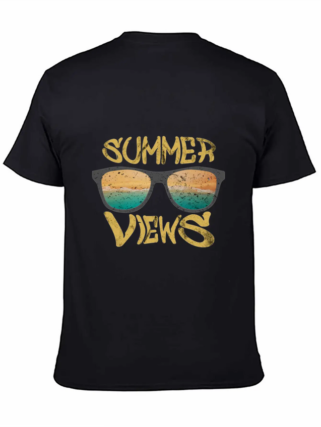 Summer Views Lightweight Cotton T-Shirt – Daily Comfort Graphic Shirt