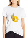 Sun With Rice Lightweight Cotton T-Shirt – Daily Comfort Graphic Shirt