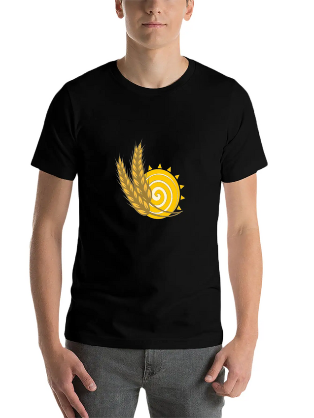 Sun With Rice Lightweight Cotton T-Shirt – Daily Comfort Graphic Shirt