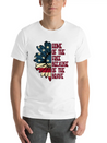 Sunflower American Pride Patriotic Saying USA Gift Lightweight Cotton T-Shirt – Daily Comfort Graphic Shirt