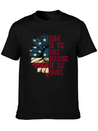 Sunflower American Pride Patriotic Saying USA Gift Lightweight Cotton T-Shirt – Daily Comfort Graphic Shirt