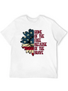 Sunflower American Pride Patriotic Saying USA Gift Lightweight Cotton T-Shirt – Daily Comfort Graphic Shirt