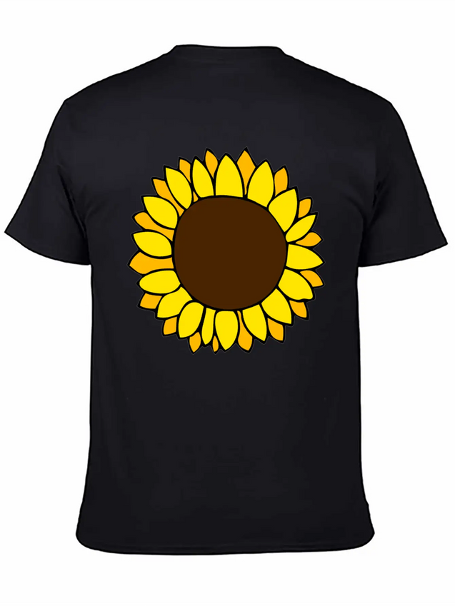 Sunflower Lightweight Cotton T-Shirt – Daily Comfort Graphic Shirt