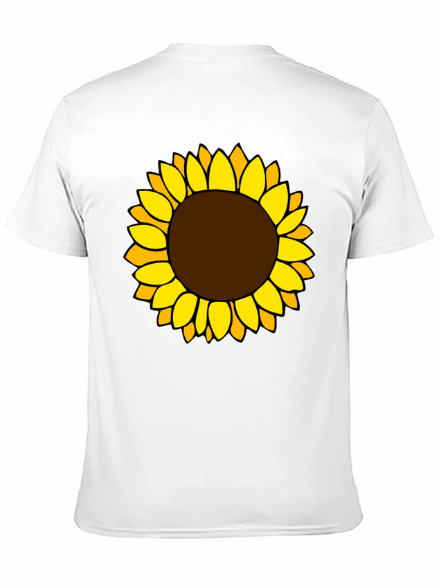 Sunflower Lightweight Cotton T-Shirt – Daily Comfort Graphic Shirt