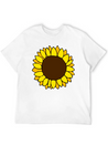 Sunflower Lightweight Cotton T-Shirt – Daily Comfort Graphic Shirt