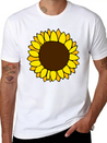 Sunflower Lightweight Cotton T-Shirt – Daily Comfort Graphic Shirt
