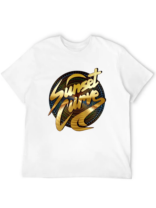 Sunset Curve, Sunset ,Curve, Sunset Curve Sunset Lightweight Cotton T-Shirt – Daily Comfort Graphic Shirt