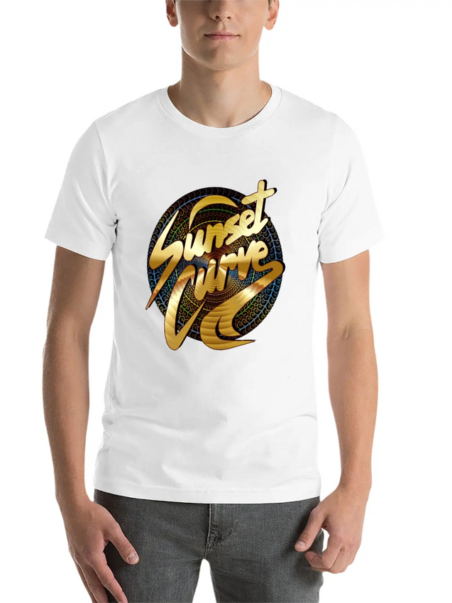 Sunset Curve, Sunset ,Curve, Sunset Curve Sunset Lightweight Cotton T-Shirt – Daily Comfort Graphic Shirt